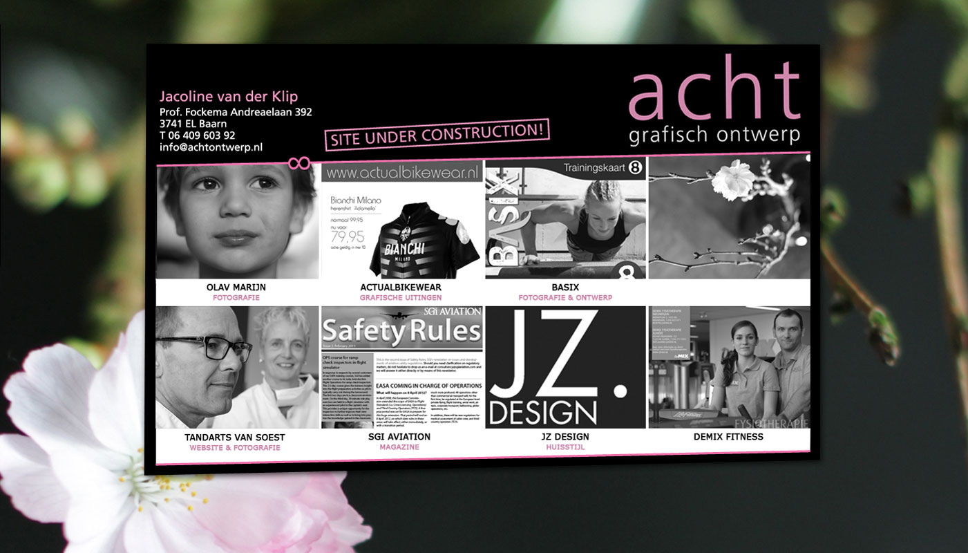 acht grafisch ontwerp